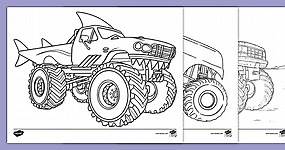 Monster Truck Coloring Sheets