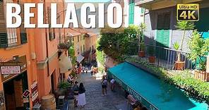 BELLAGIO in Summer💙 Lake Como, Italy [walking tour] in 4k - Virtual city tour