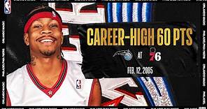 Allen Iverson Drops Career-High 60 PTS | #NBATogetherLive Classic Game