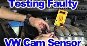 Diagnosing Bad Cam Sensor on VW 2.0 L Engine