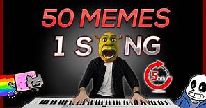 50 MEMES in 1 SONG (in 5 minutes)