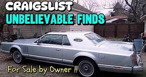 OWNER READY TO SELL: TOP 7 Amazing Classic Car Deals For Sale by Owner on Crigslist