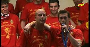 Pepe Reina, El Rey de la celebracion de españa campeona del mundial de futbol 2010