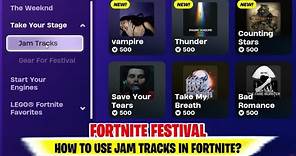 How to use JAM TRACKS in Fortnite | How to use JAM TRACKS in Battle Royale