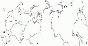 Mapa da Rússia para colorir e imprimir