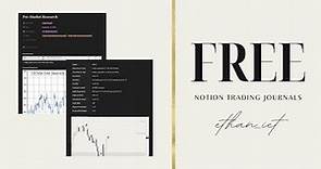 Free Trading Journal Templates