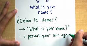 Learn Spanish - Cómo te llamas vs Cómo se llama || What is your name?