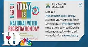 Tuesday is National Voter Registration Day. Here's how to register to vote in Tennessee.