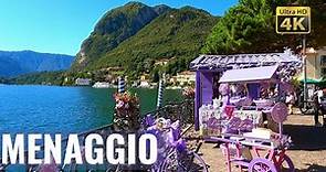 Menaggio 💚 Lake Como, Italy [Walking tour] in 4k - Lombardy