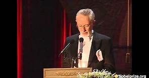 J. M. Coetzee, Literature Laureate 2003, remembers his parents in his speech