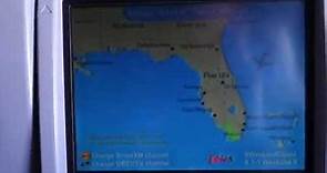 (HD) JetBlue Airways inflight entertainment moving map