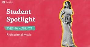 Student Spotlight: Tyesha Kohli | Berklee College of Music