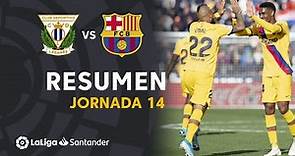 Resumen de CD Leganés vs FC Barcelona (1-2)
