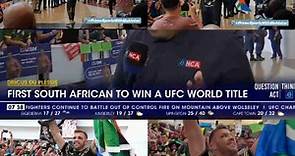 WATCH: Fourth-ever African UFC champ Dricus du Plessis gets hero's welcome on return to South Africa