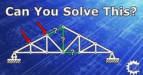 Method of Sections Complicated Truss Analysis - Example Problem Solutions