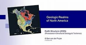 Geologic Realms of North America