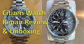 Watch Repair: Review & Unboxing for Citizen Eco-Drive