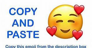 Smiling Face with Hearts EMOJI ( APPLE ) - COPY and PASTE EMOJIS