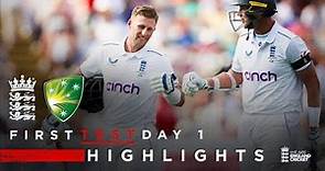 Root Begins Series with Century! | Highlights - England v Australia Day 1 | LV= Insurance Test 2023