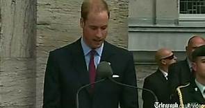 Prince William and Kate Middleton's Royal tour of Canada: Duke delivers speech in French