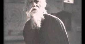 Rabindranath Tagore filmed reciting the National Anthem of India