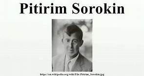 Pitirim Sorokin