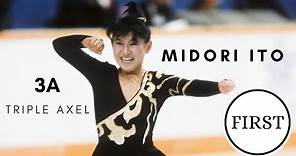 MIDORI ITO FIRST TRIPLE AXEL (3A) | First Triple Axel in Ladies Figure Skating | NHK Trophy 1988