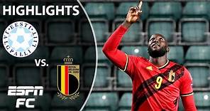 Romelu Lukaku and Belgium overcome slow start to beat Estonia | WCQ Highlights | ESPN FC