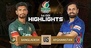 Bangladesh vs Afghanistan Highlights || 1st ODI || Afghanistan tour of Bangladesh 2022