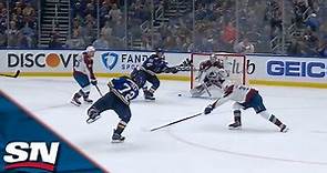 Justin Faulk Picks The Top Corner And Buries His First Goal Of The Stanley Cup Playoffs