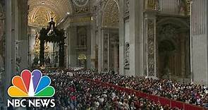 Pope Francis Holds Christmas Eve Midnight Mass From The Vatican