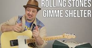 The Rolling Stones - Gimme Shelter - How to Play on Guitar - Lesson + Tutorial