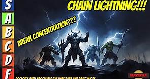 CHAIN LIGHTNING Is One Of The Best Damage Dealing Spells in Dungeons and Dragons
