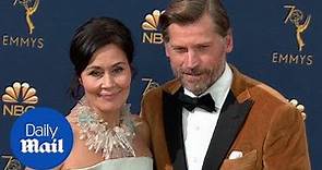 Nikolai Coster Waldau & his wife Nukaaka at the 2018 Emmys