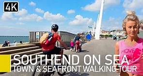 Southend on Sea City, Essex UK | Seafront and Centre virtual walking tour 4K 60fps