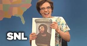 Weekend Update: Cecilia Gimenez on Ruining a Portrait of Jesus - SNL