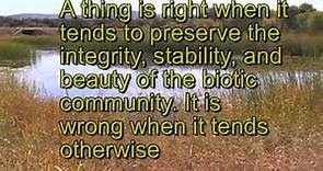 A Land Ethic by Aldo Leopold