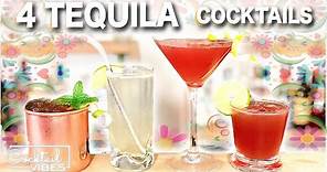 4 Easy TEQUILA Cocktails | Cocktail Recipes