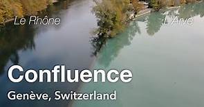 Confluence of Rhône and Arve – Geneva, Switzerland