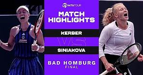 Angelique Kerber vs. Katerina Siniakova | 2021 Bad Homburg Final | WTA Match Highlights