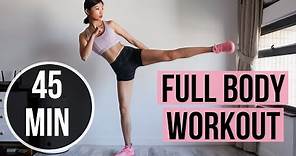 45 min Full Body Workout to BURN MAX CALORIES (Results in 2 Weeks) ~ Emi