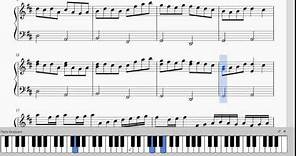 Pachelbel - Canon in D - Piano Arr. for beginners, free scores, PDF