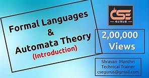 1. Introduction to Automata theory