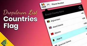 How to Add a Telephone Input Field with Country Code & Flag using Pure JavaScript