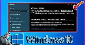 Cómo detener las actualizaciones automáticas en Windows 10 para siempre 🛑