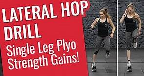 Lateral Hop Drill // Single Leg Plyometrics, Coordination & Stability