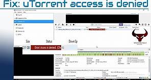 Fix: uTorrent access is denied ! Torrent file Downloading Error