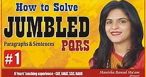 How To Solve jumbled |comprehension,100 Previous Questions by Manisha Bansal Ma'am Part #1