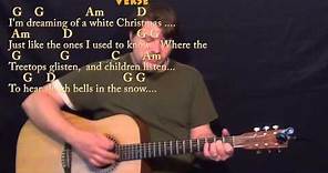 White Christmas (Christmas Songs) Strum Guitar Cover Lesson in G with Chords/Lyrics