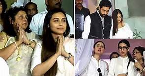 Rani Mukherjee's father Ram Mukherjee's Prayer Meet Full Video